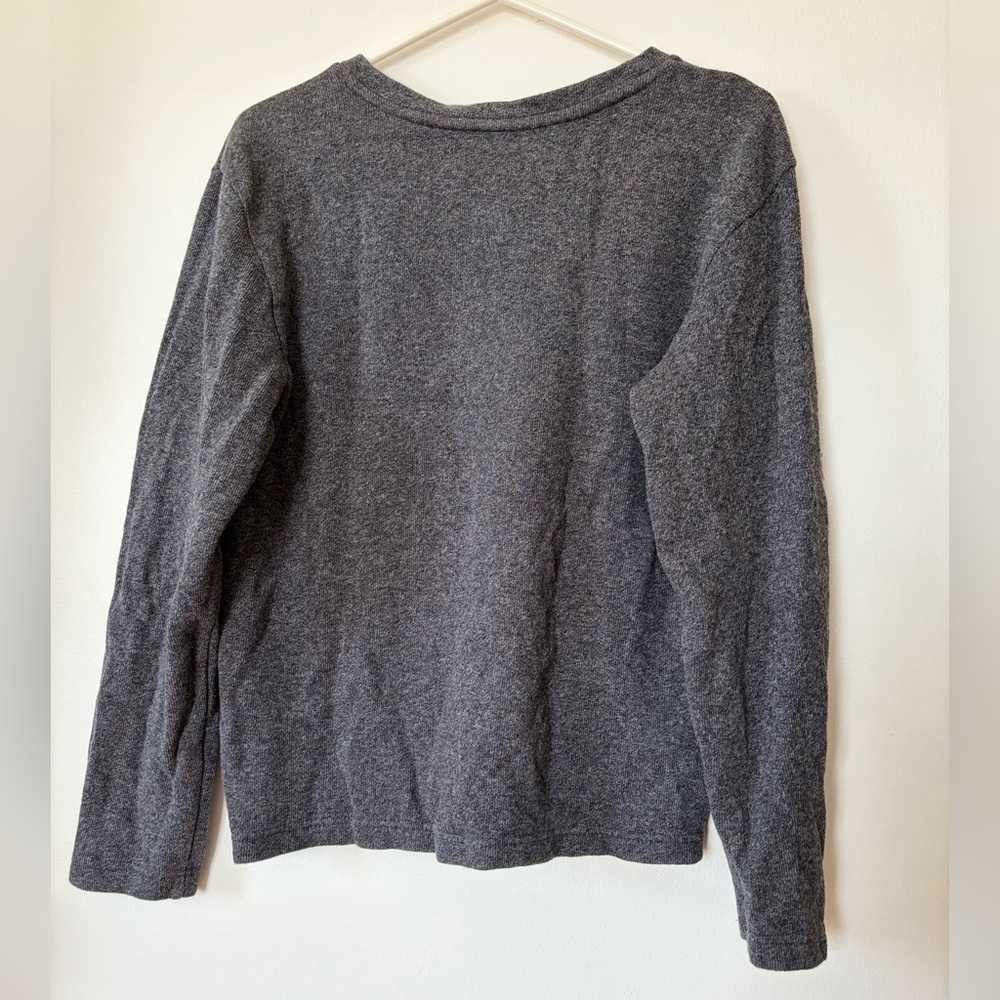 🎉4/30$🎉 Banana Republic Gray V-Neck Oversized Sweater – Medium 🌫️ - Picture 4 of 4